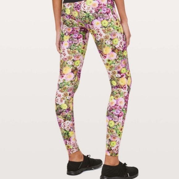 Lululemon Wunder Under High-Rise Tight Nulux 28” Inflorescent Multi Sz 4 EUC